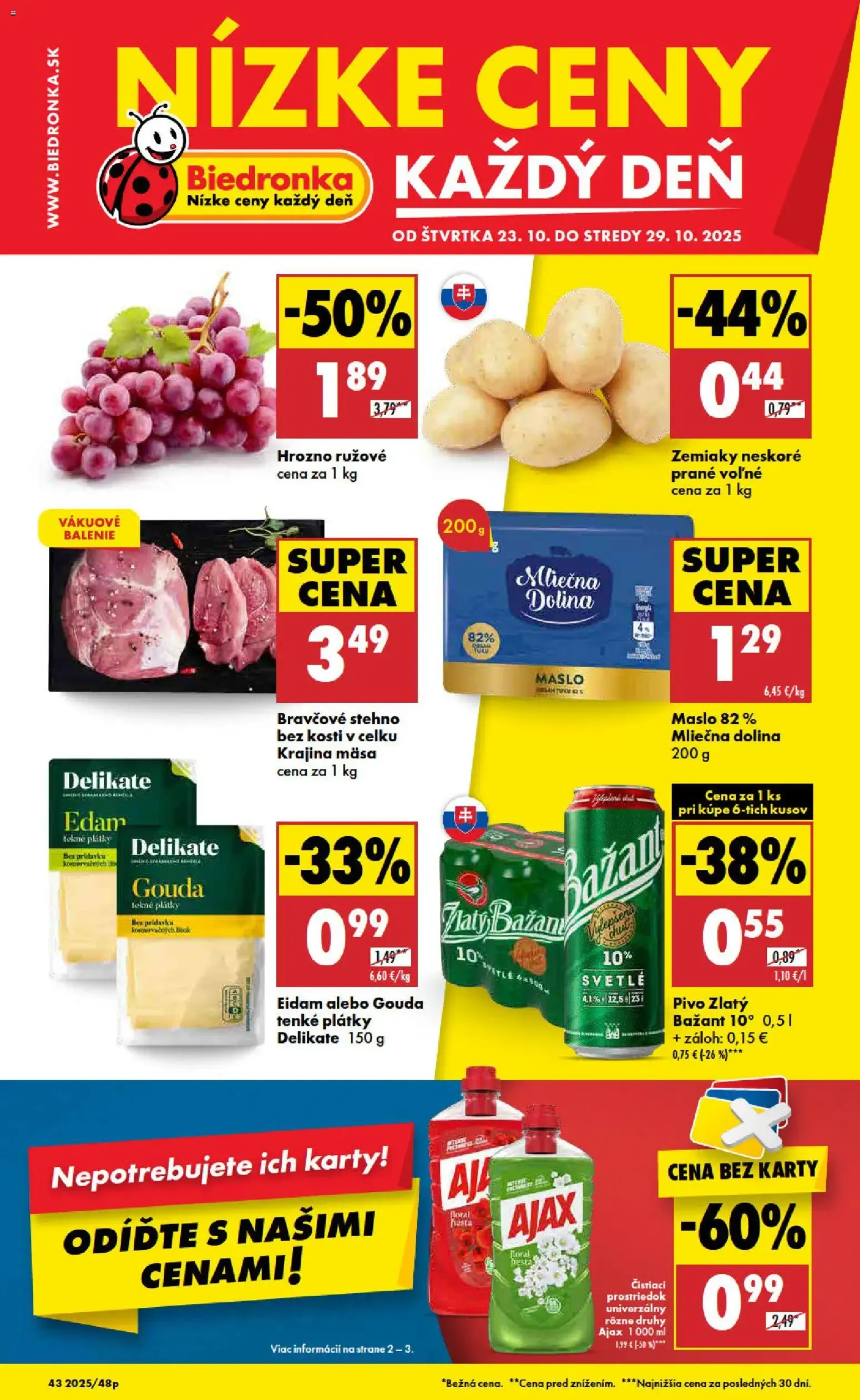 Aktuálny Biedronka leták online od 23.10.2025 do 29.10.2025 Biedronka leták od 23.10.2025 do 29.10.2025