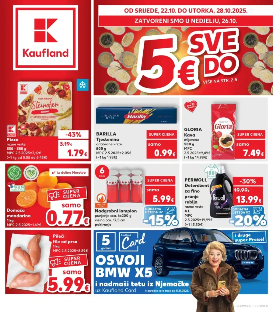Kaufland leták od srijede 22.10.2025 do 28.10.2025