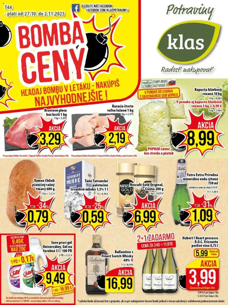 Klas leták od 27.10.2025 do 2.11.2025