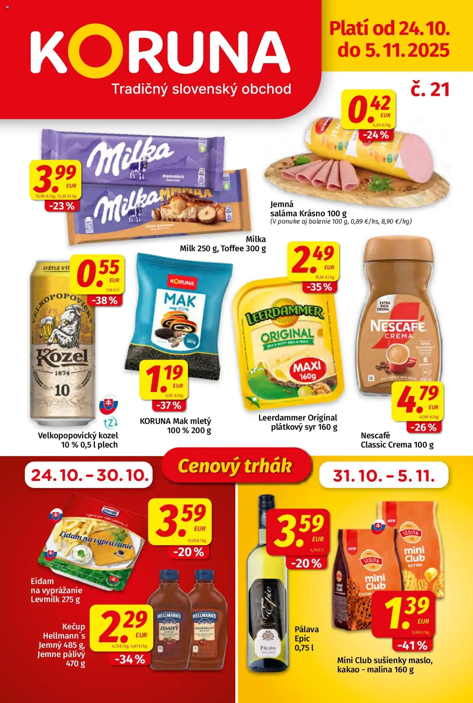 Koruna leták od 24.10.2025 do 5.11.2025