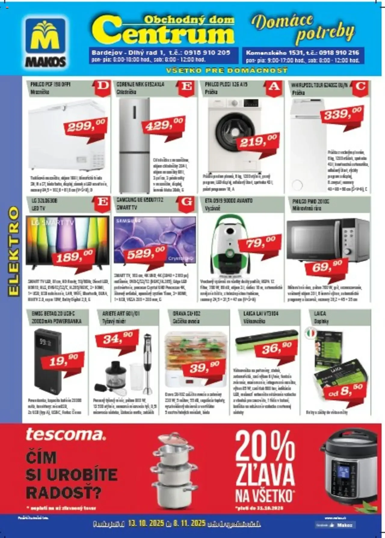 Makos leták od 13.10.2025 do 8.11.2025