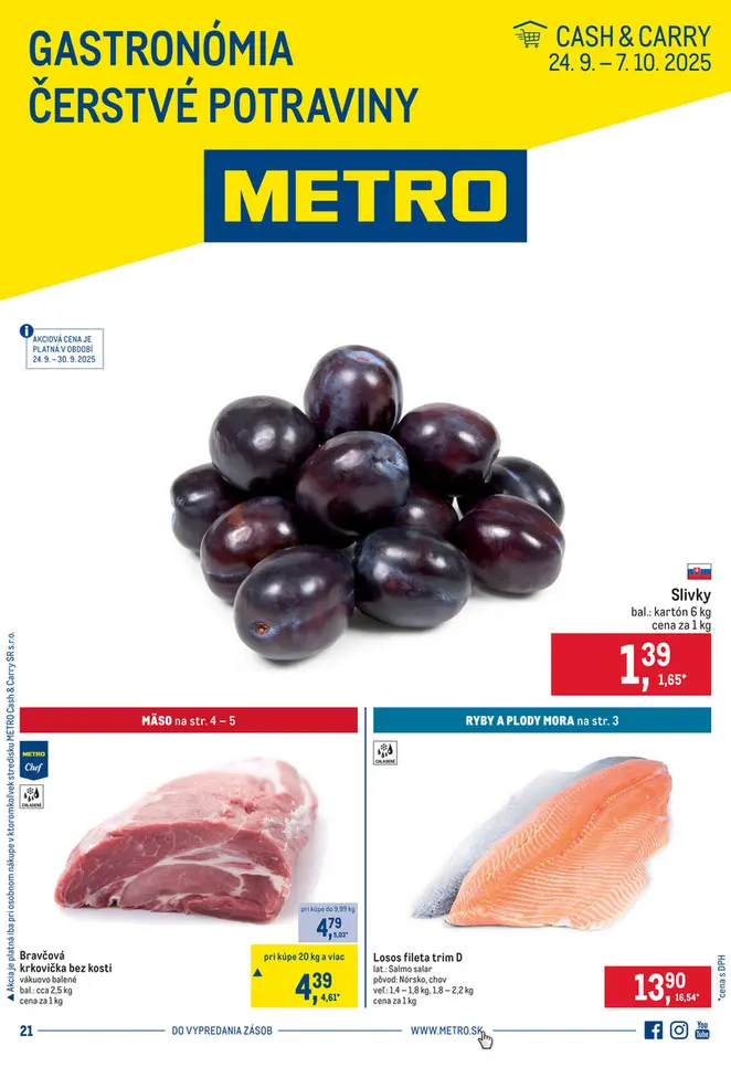 Metro nový leták gastronómia od 24.9.2025 do 7.10.2025 Metro nový leták gastronómia od 24.9.2025 do 7.10.2025
