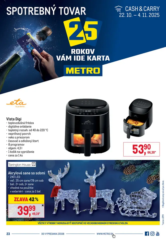 Metro nový leták od 22.10.2025 do 4.11.2025