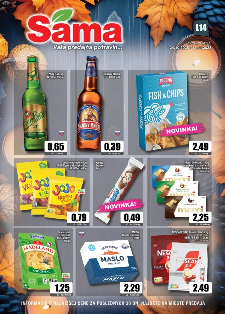 Sama leták od 24.10.2025 do 11.11.2025