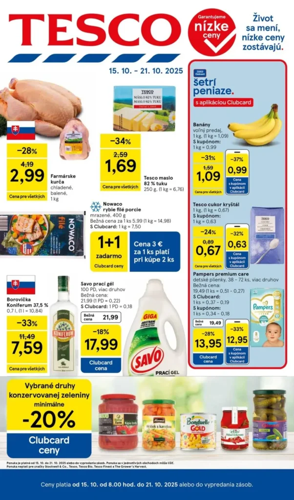 Leták TESCO online od 15.10.2025 do 21.10.2025 TESCO leták online od 15.10.2025 do 21.10.2025