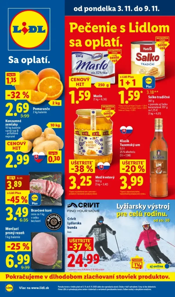Lidl leták od pondelka 3.11.2025 do 9.11.2025
